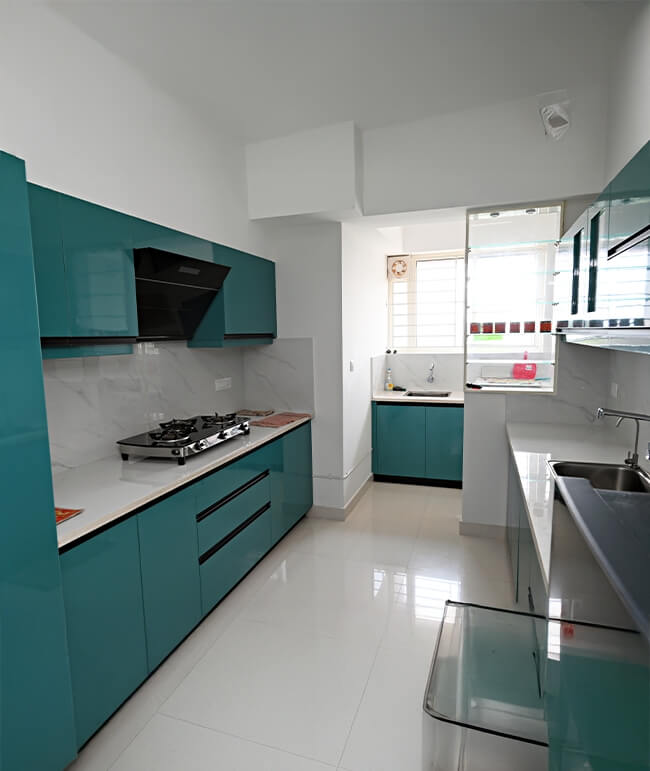 fully equipped kitchens