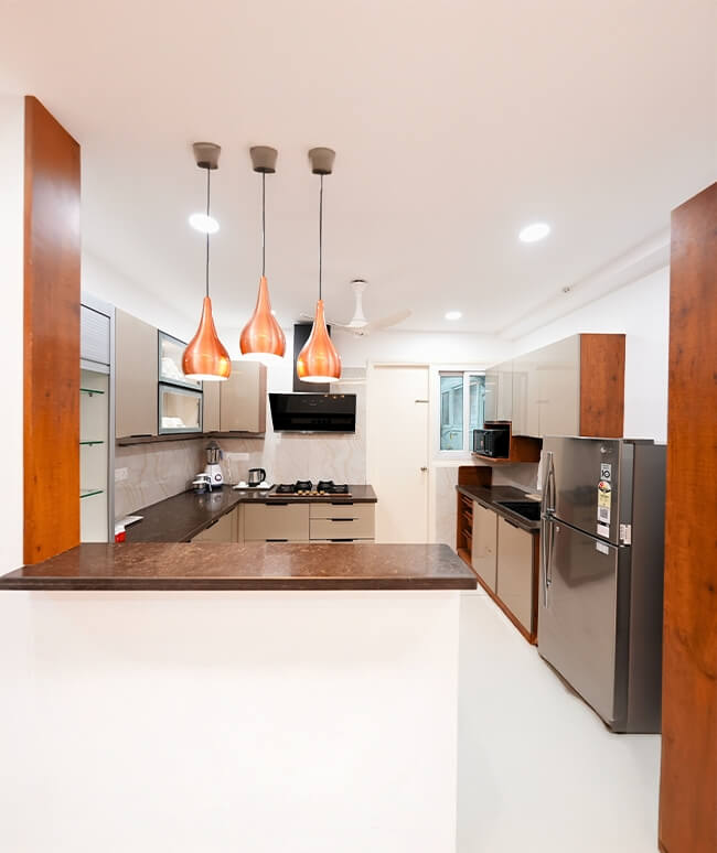 dining area and kitchen